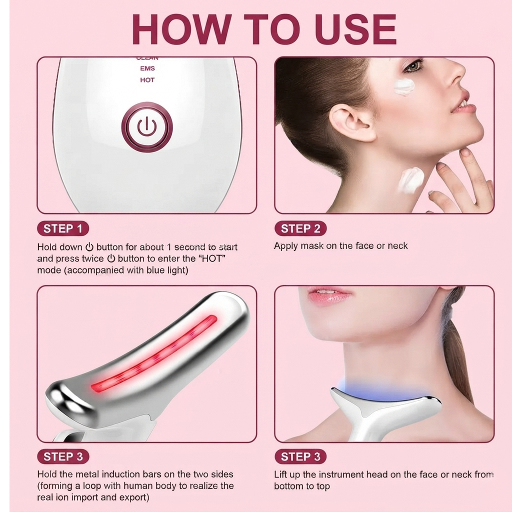 Physio Soma™ 7-in-1 LED Facial Sculptor & Lymphatic Drainage Device