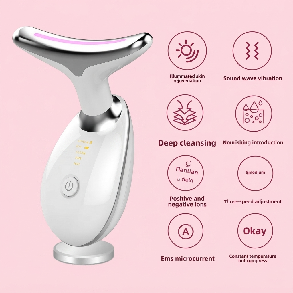 Physio Soma™ 7-in-1 LED Facial Sculptor & Lymphatic Drainage Device